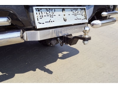ТСУ Фаркоп ТСС усиленный с надписью Mitsubishi, шар E для Mitsubishi L200 2015-2021