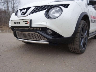 Защита переднего бампера 42 мм ТСС для Nissan Juke 2014-2018