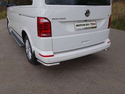 Защита задняя уголки 42 мм ТСС для Volkswagen Multivan T6 2015-2021