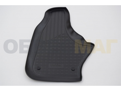 Коврики в салон Norplast полиуретан чёрные передние на авто с КПП на приборной панели для Газель Next 2016-2021