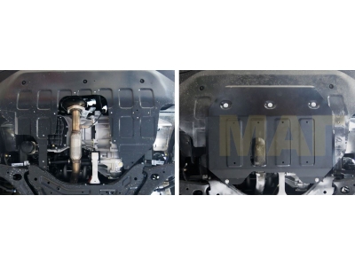 Защита картера и КПП Автоброня для 2,0 и 2,0T сталь 2 мм для JAC S5 Eagle 2013-2021