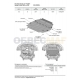Защита картера и КПП Автоброня для 1,5 АКПП сталь 2 мм на передний привод для JAC S3 2014-2021