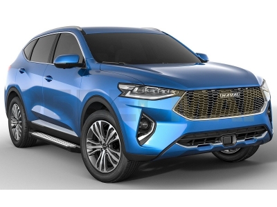 Пороги алюминиевые Rival BMW-Style для Haval F7/F7x 2019-2021