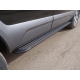 Пороги алюминиевые Slim Line Black ТСС для Land Rover Discovery Sport 2014-2021