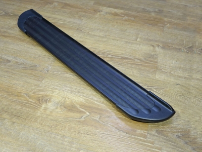 Пороги алюминиевые Slim Line Black ТСС для Land Rover Discovery Sport 2014-2021