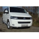 Пороги труба овальная с накладками 120х60 мм ТСС для Volkswagen Multivan/Caravelle 2009-2015