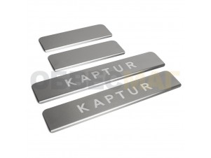 Накладки порогов Rival с надписью 4 штуки для Renault Kaptur № NP.4704.3