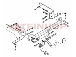 ТСУ Фаркоп Steinhof шар A для Chevrolet Captiva № C-255